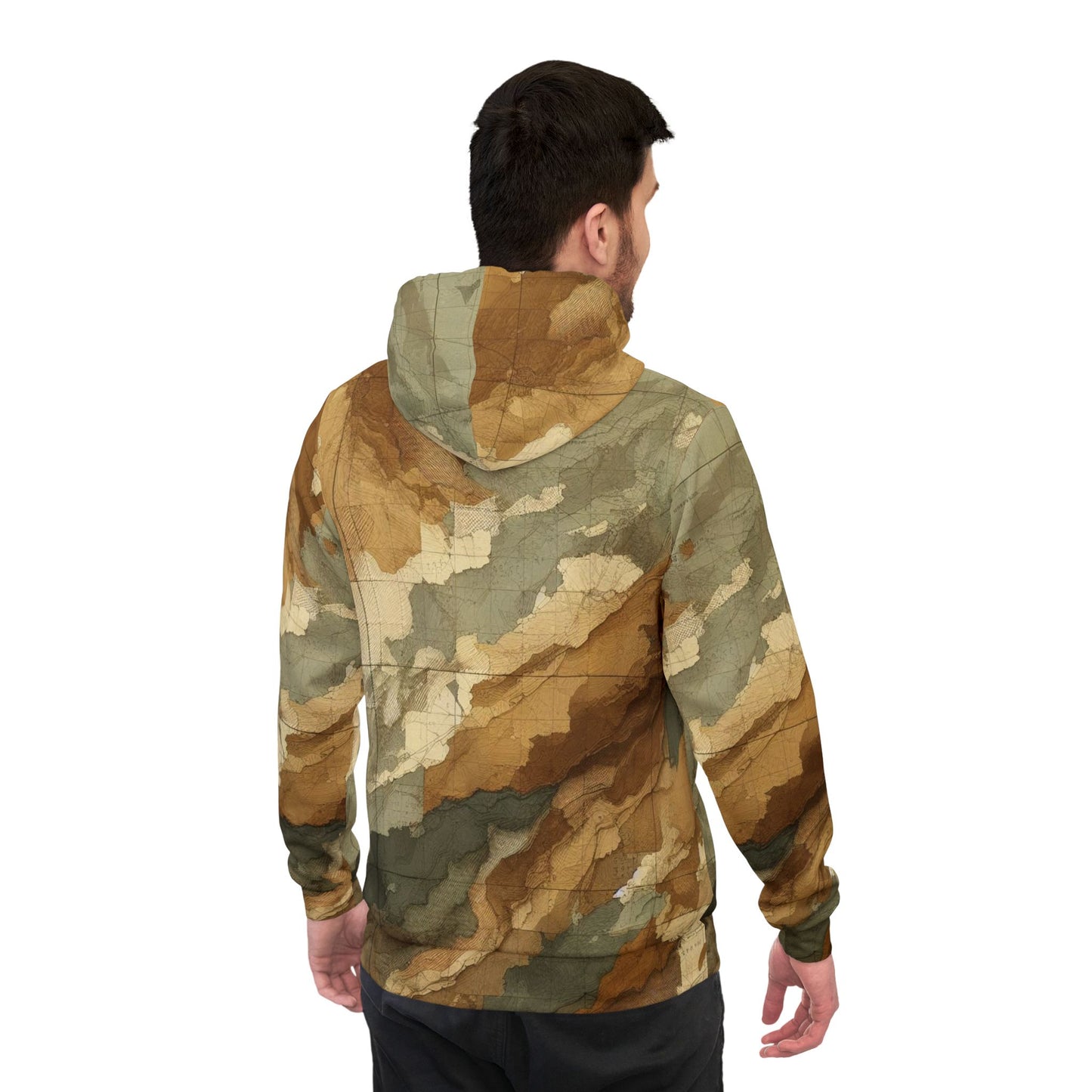 Seek First Outdoors Rip Torn Topo Camo Athletic Hoodie (AOP)