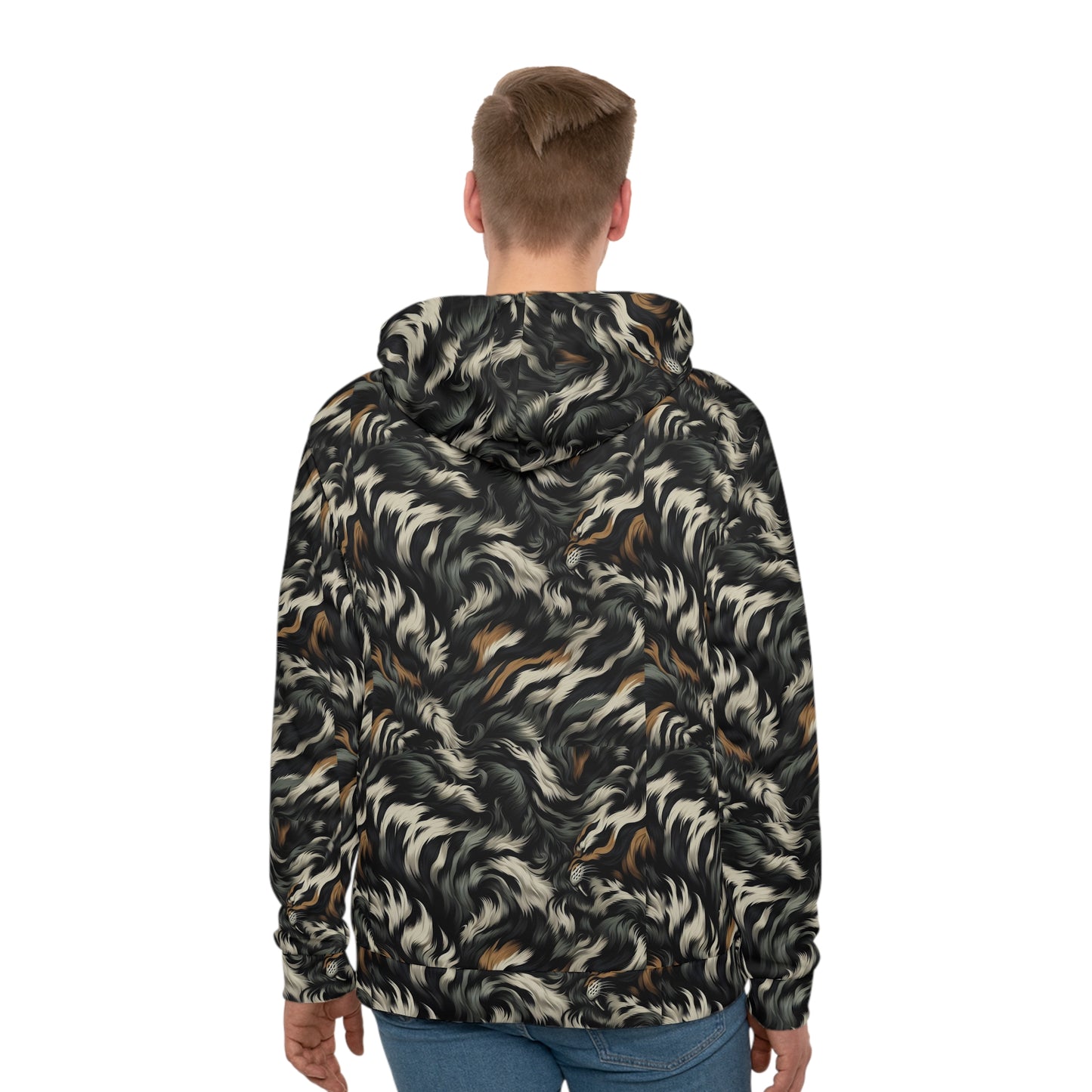 TactiCraft Tiger Camo Men's Hoodie (AOP)