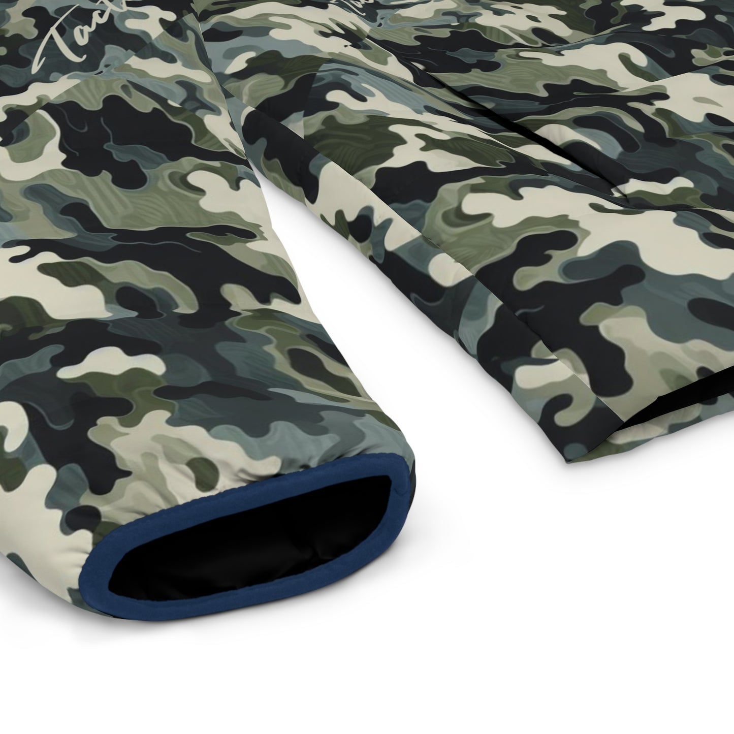 Tacti Craft Blob Camo Men's Puffer Jacket (AOP)