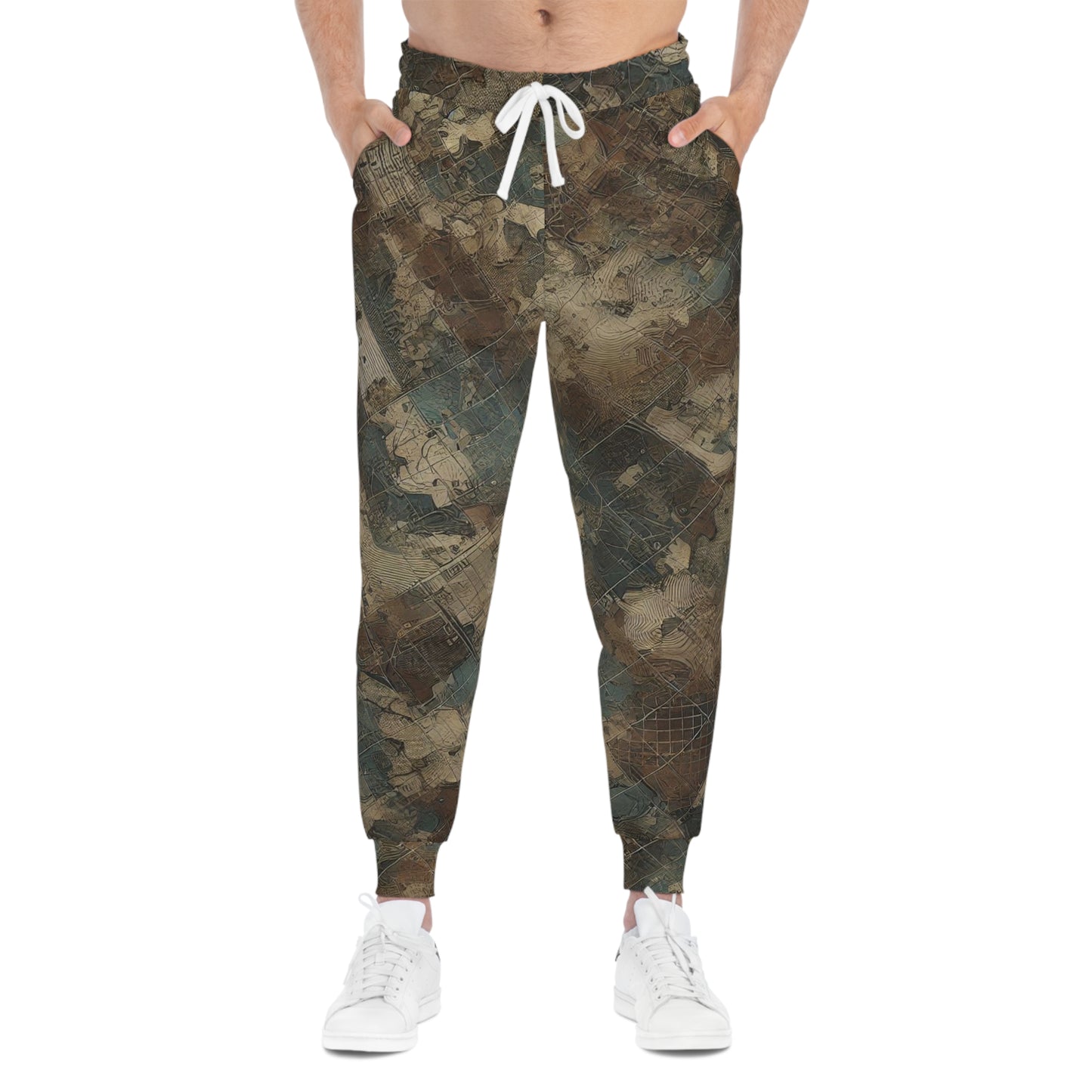 Seek First Outdoors Blotchy Topo Camo Athletic Joggers (AOP)