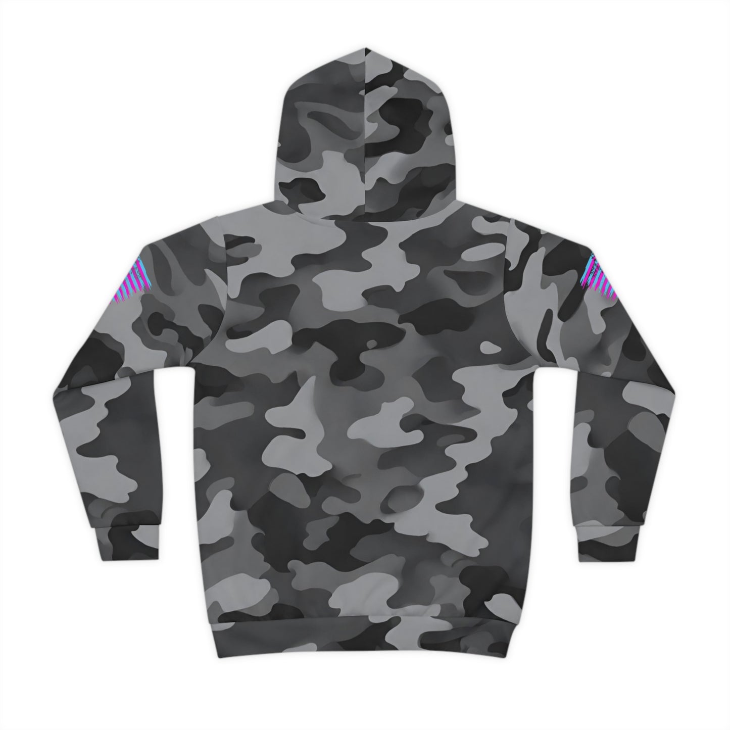 TactiCraft Neon Flag Urban Grey Camouflage Children's Hoodie (AOP)