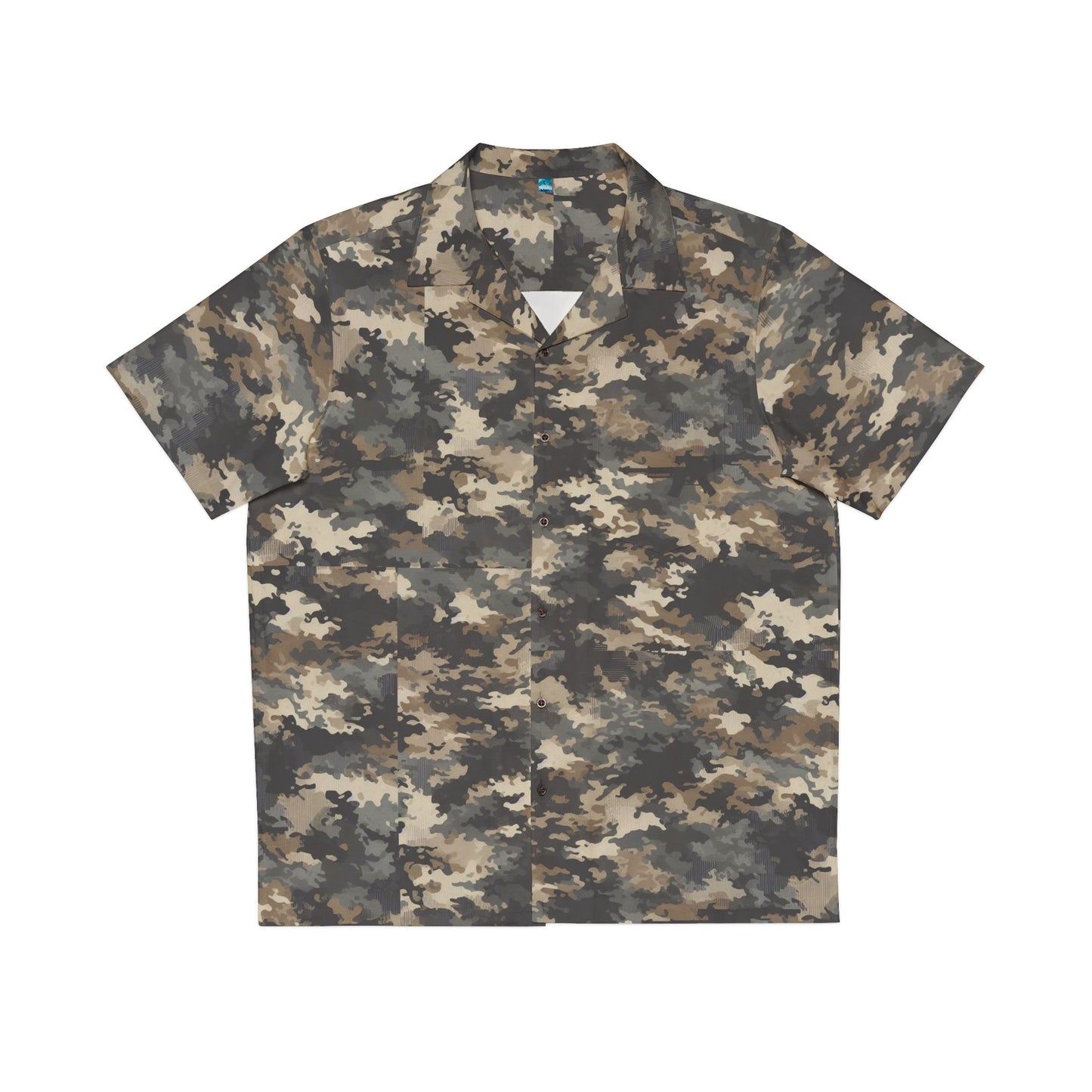 TactiCraft Casual Combat Camo Men's Hawaiian Shirt (AOP)