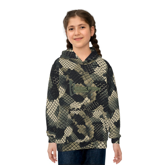 Seek First Outdoors Copperhead Camo Children's Hoodie (AOP)