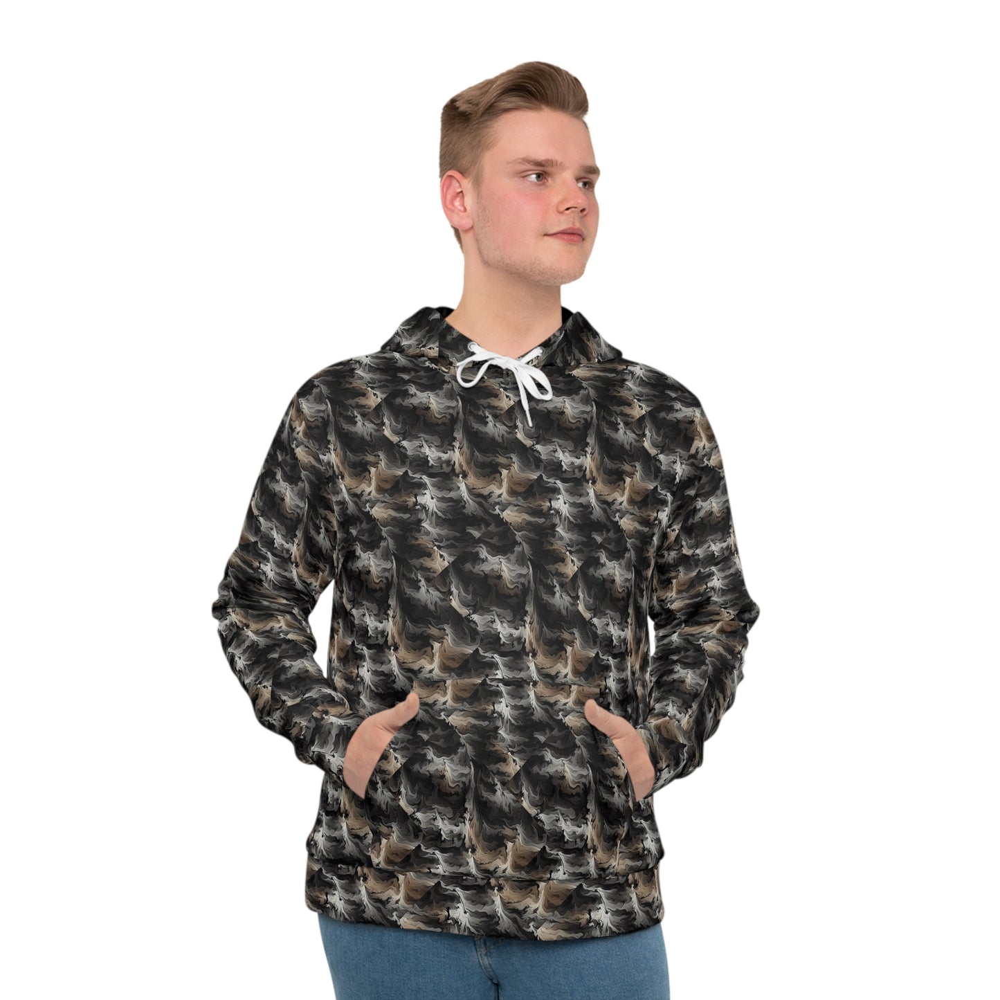 TactiCraft Wave Camo Men's Hoodie (AOP)