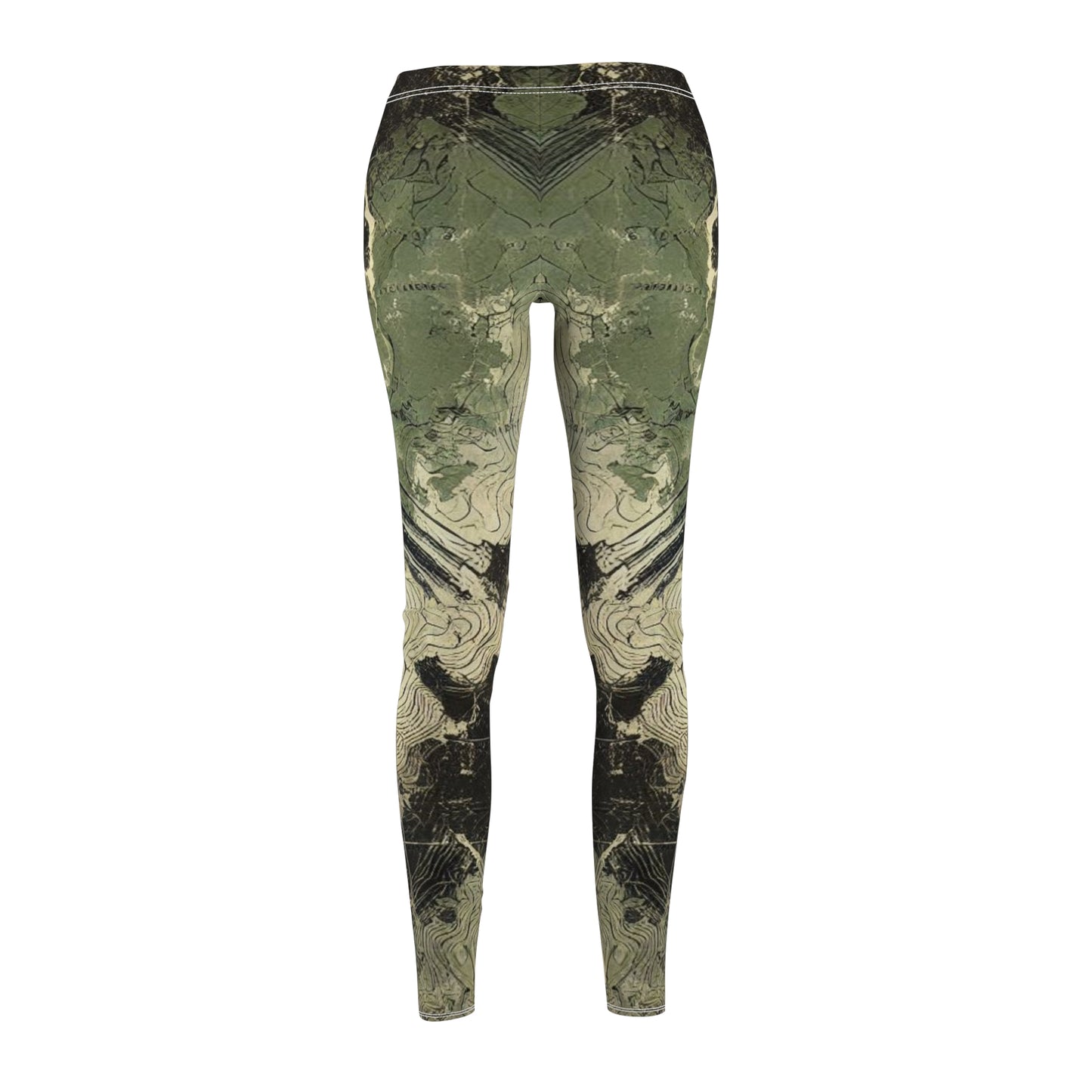 Topo Camo Women's Cut & Sew Casual Leggings (AOP)