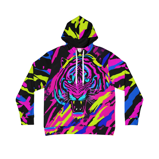 TactiCraft Neon Tiger Stripe Men's Hoodie (AOP)