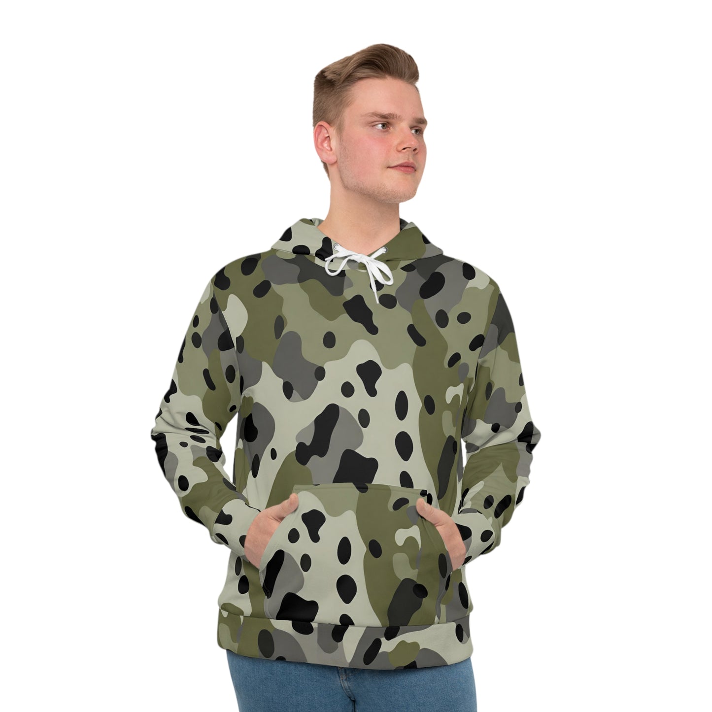TactiCraft Leopard Camouflage Men's Hoodie (AOP)