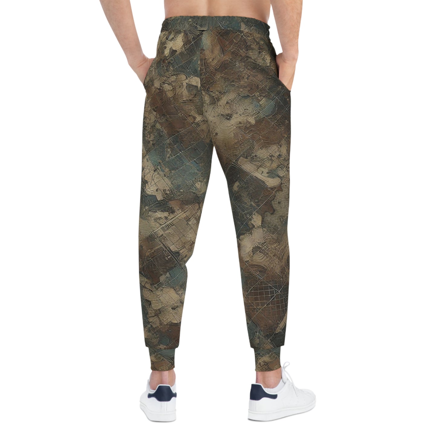 Seek First Outdoors Blotchy Topo Camo Athletic Joggers (AOP)