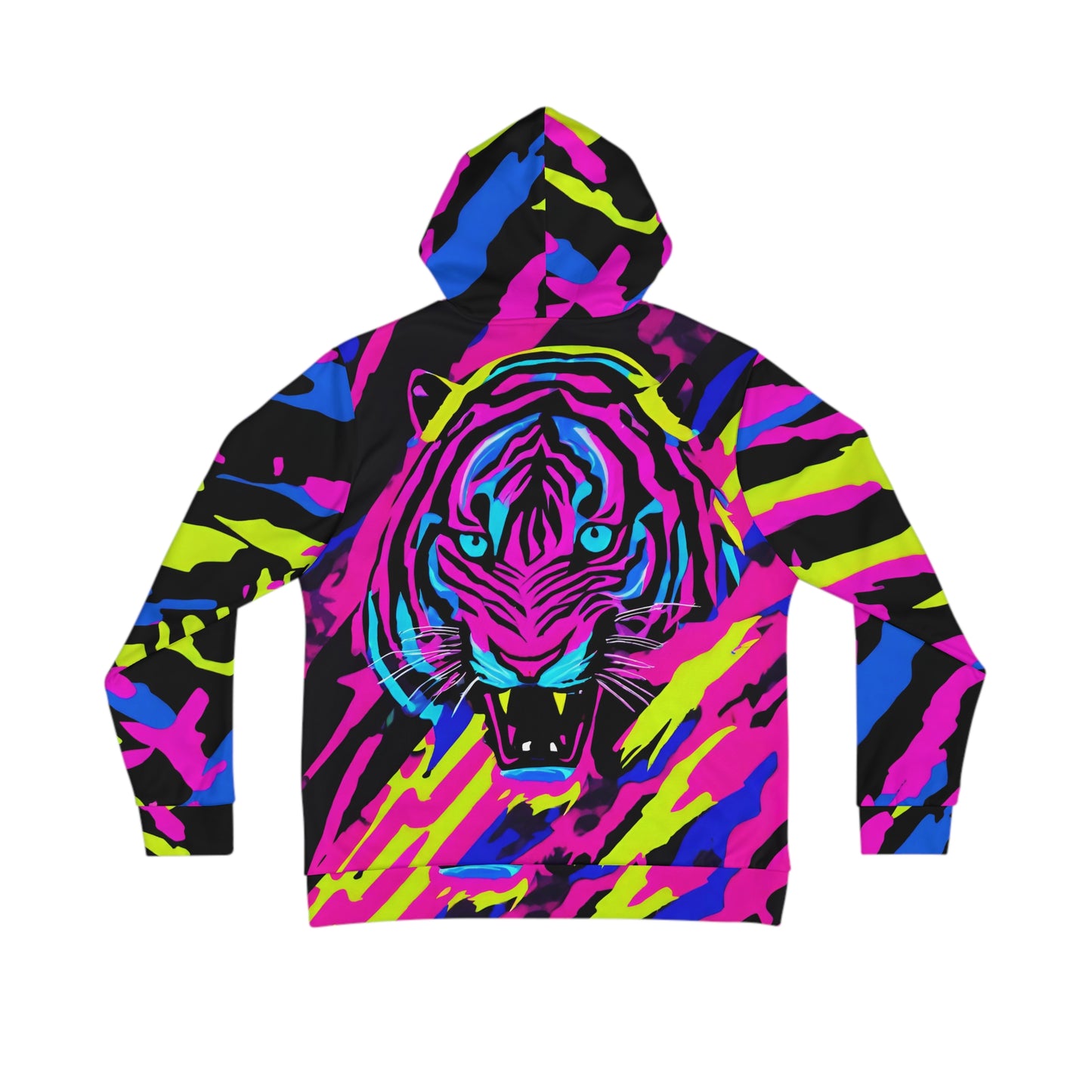 TactiCraft Neon Tiger Stripe Men's Hoodie (AOP)