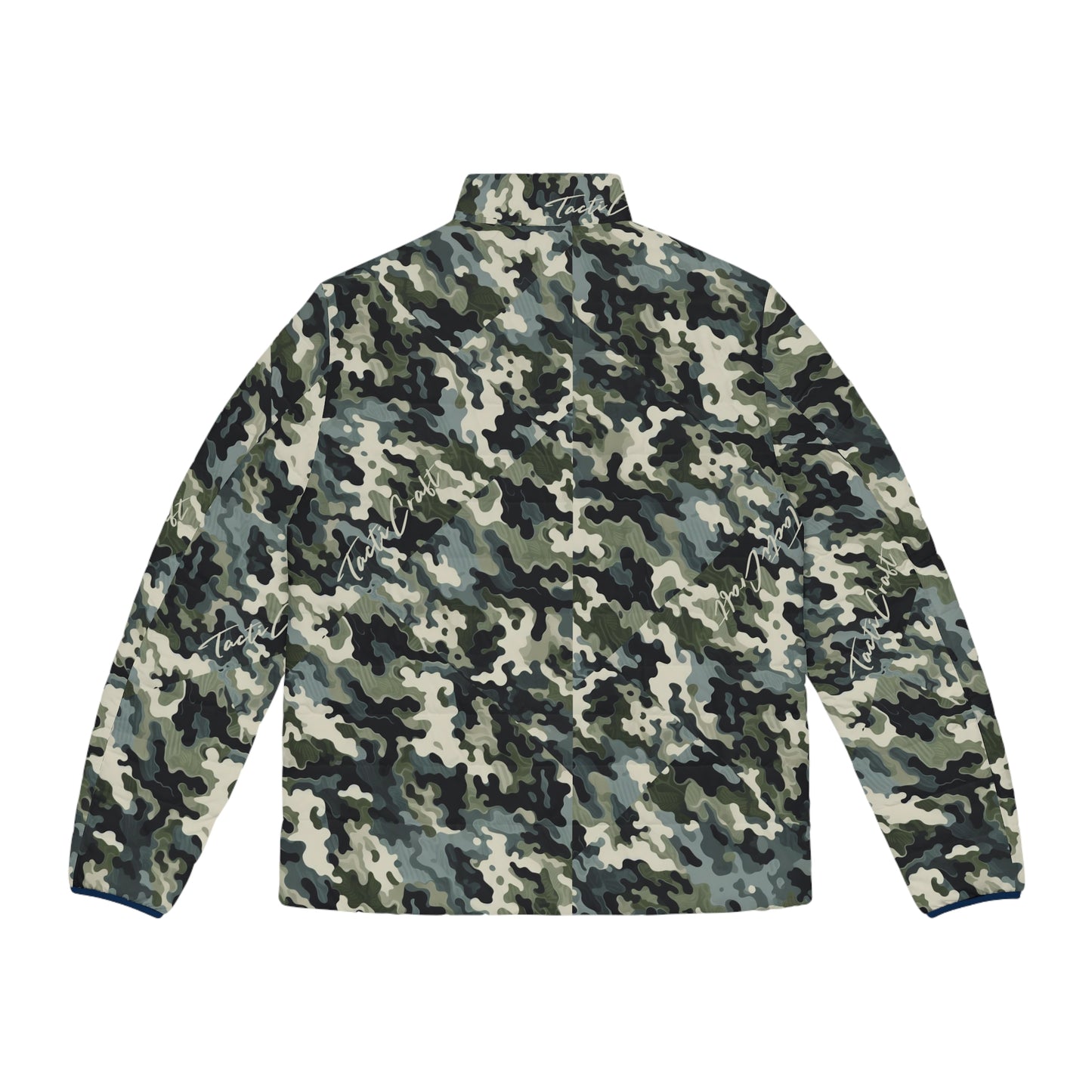 Tacti Craft Blob Camo Men's Puffer Jacket (AOP)