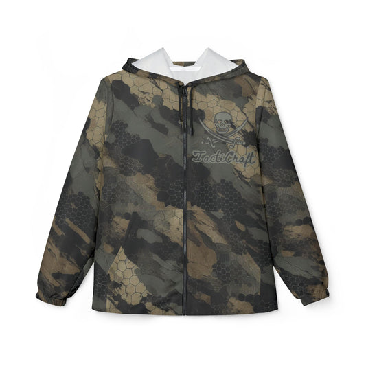 TactiCraft Ripped Honeycomb camouflage Windbreaker Jacket (AOP)