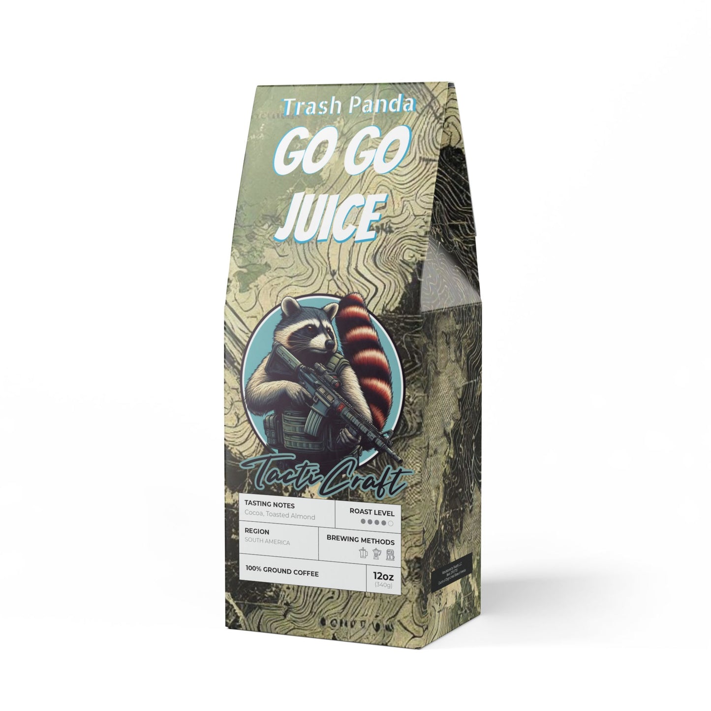 Trash Panda Go Go Juice TactiCraft Cascades Coffee Blend (Medium-Dark Roast)
