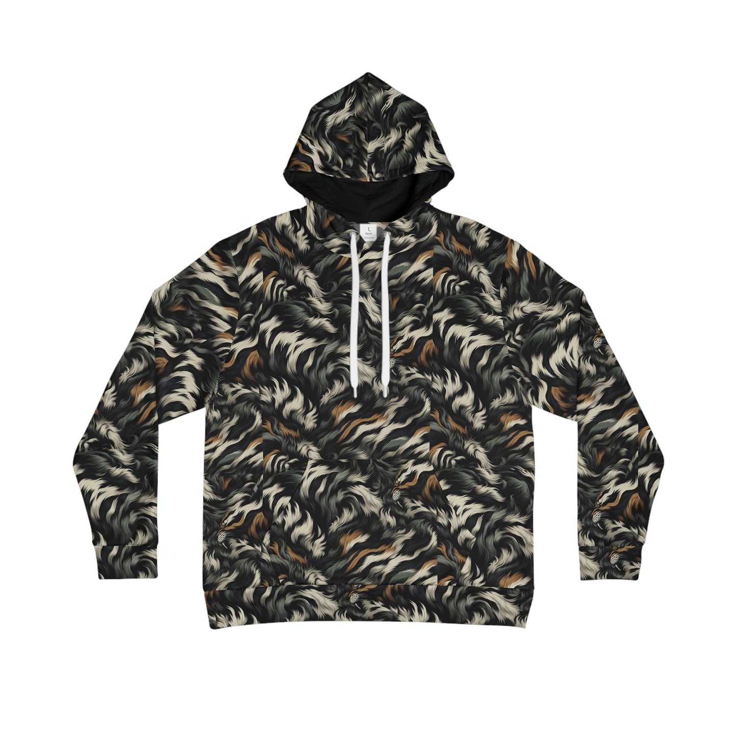 TactiCraft Tiger Camo Men's Hoodie (AOP)