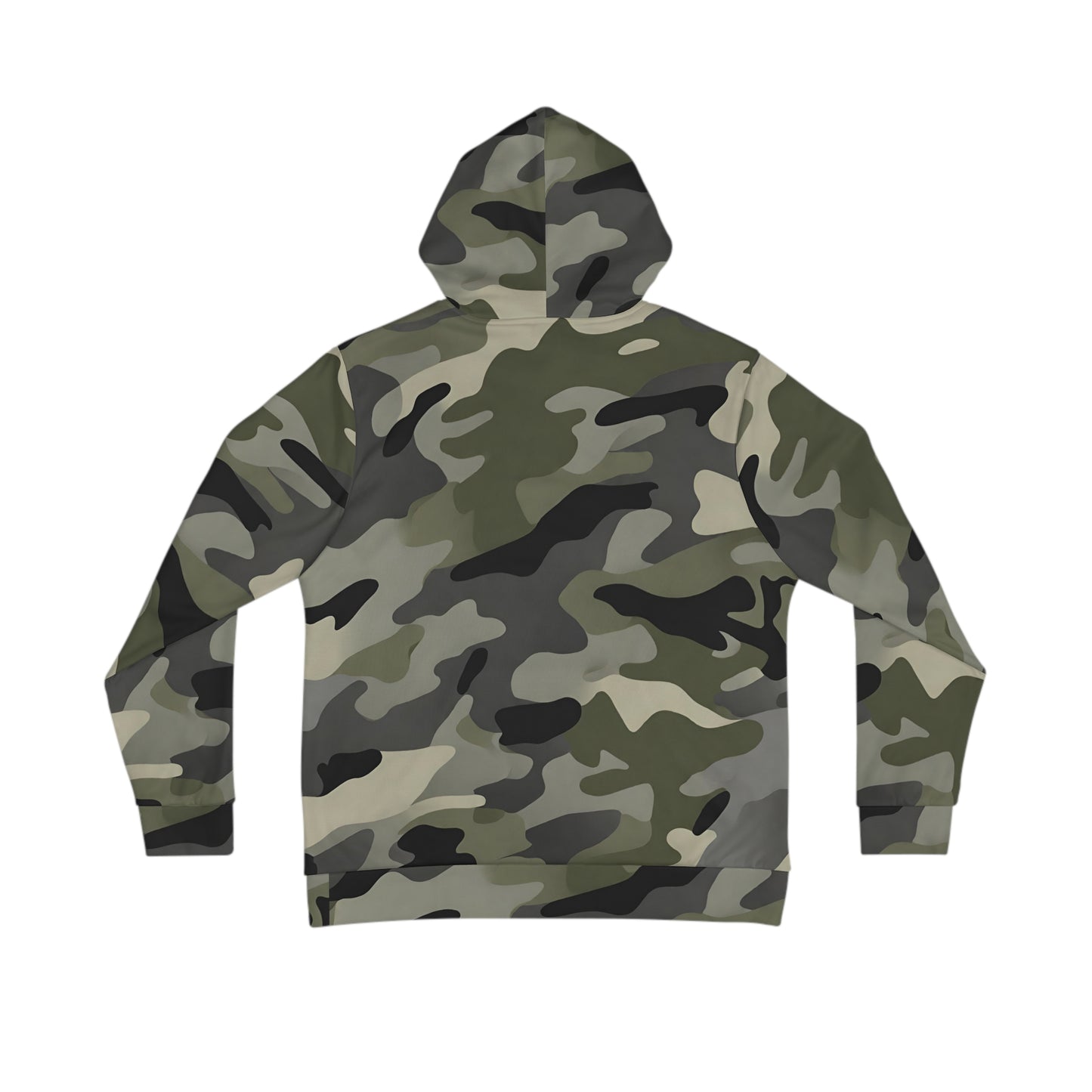 TactiCraft Woodland Blob Camouflage Men's Hoodie (AOP)