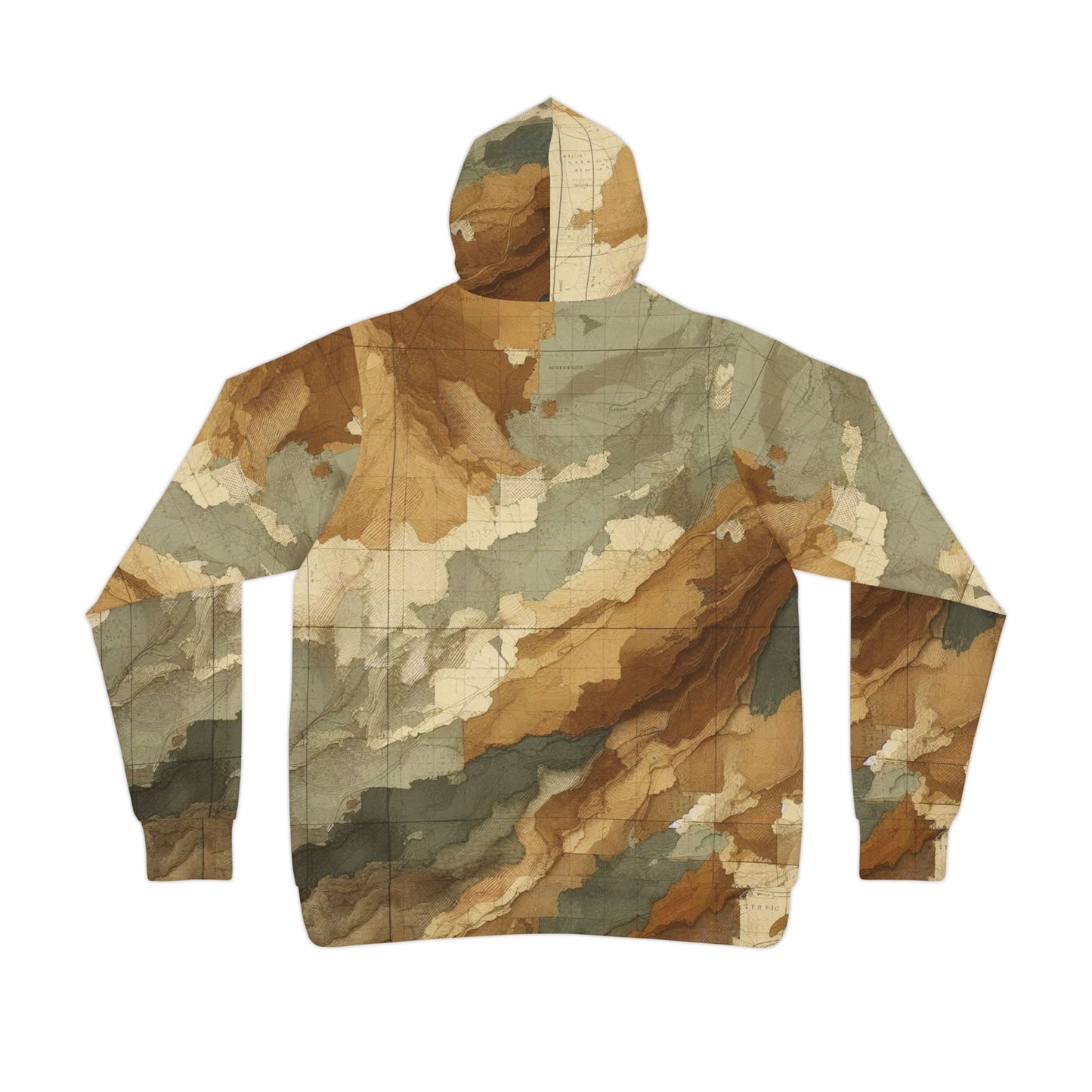 Seek First Outdoors Rip Torn Topo Camo Athletic Hoodie (AOP)