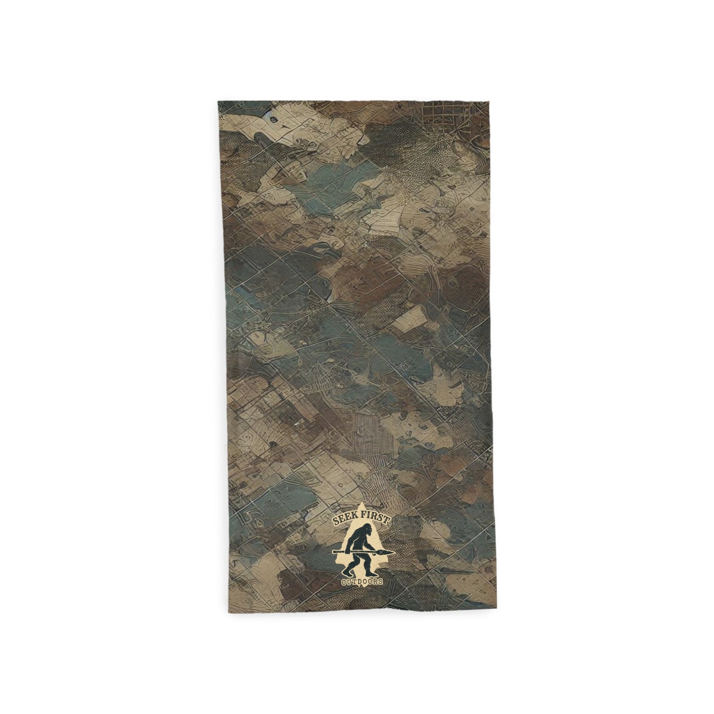 Seek First Outdoors Blotchy Topo Camo Tube Scarf