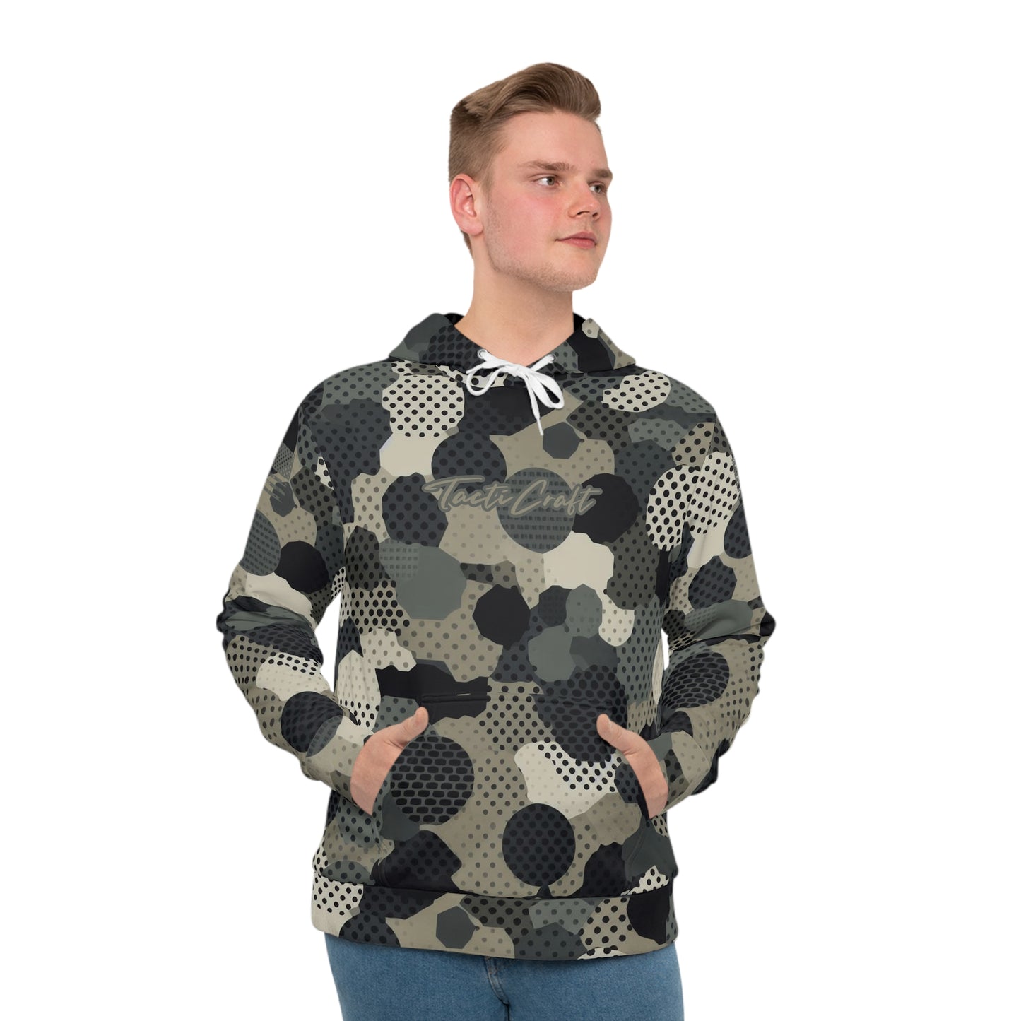 TactiCraft Digital Dots Camo Men's Hoodie (AOP)