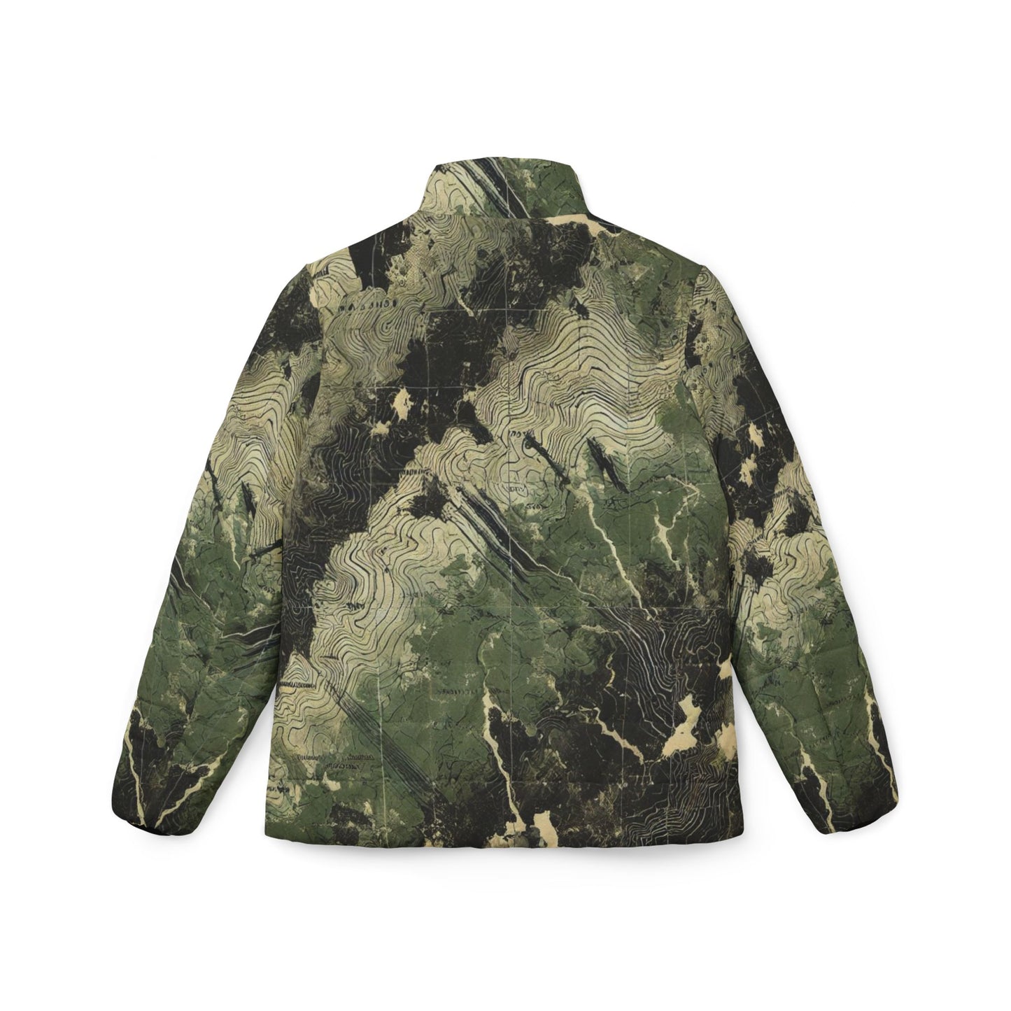 Topo Camo Women’s Puffer Jacket (AOP)