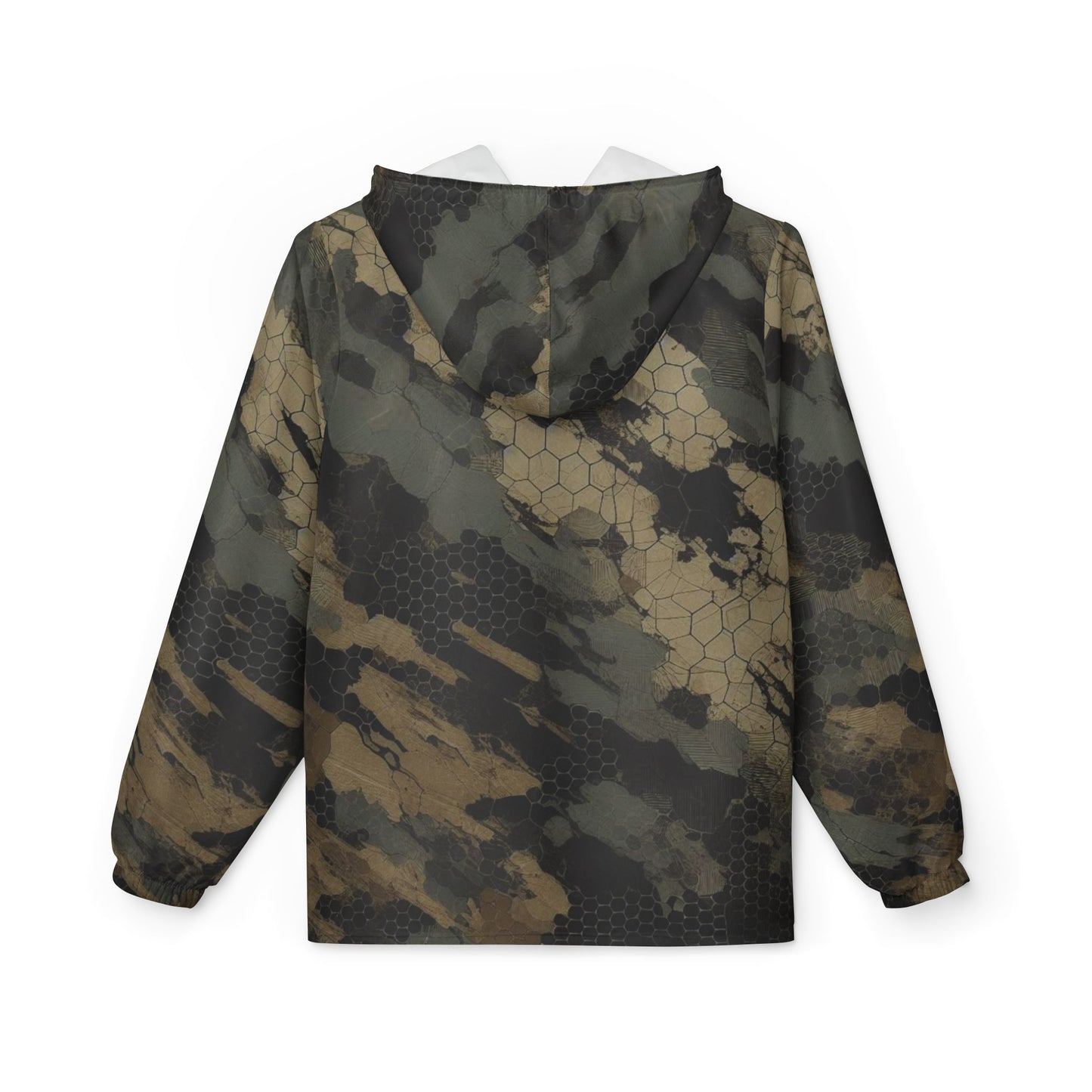 TactiCraft Ripped Honeycomb camouflage Windbreaker Jacket (AOP)