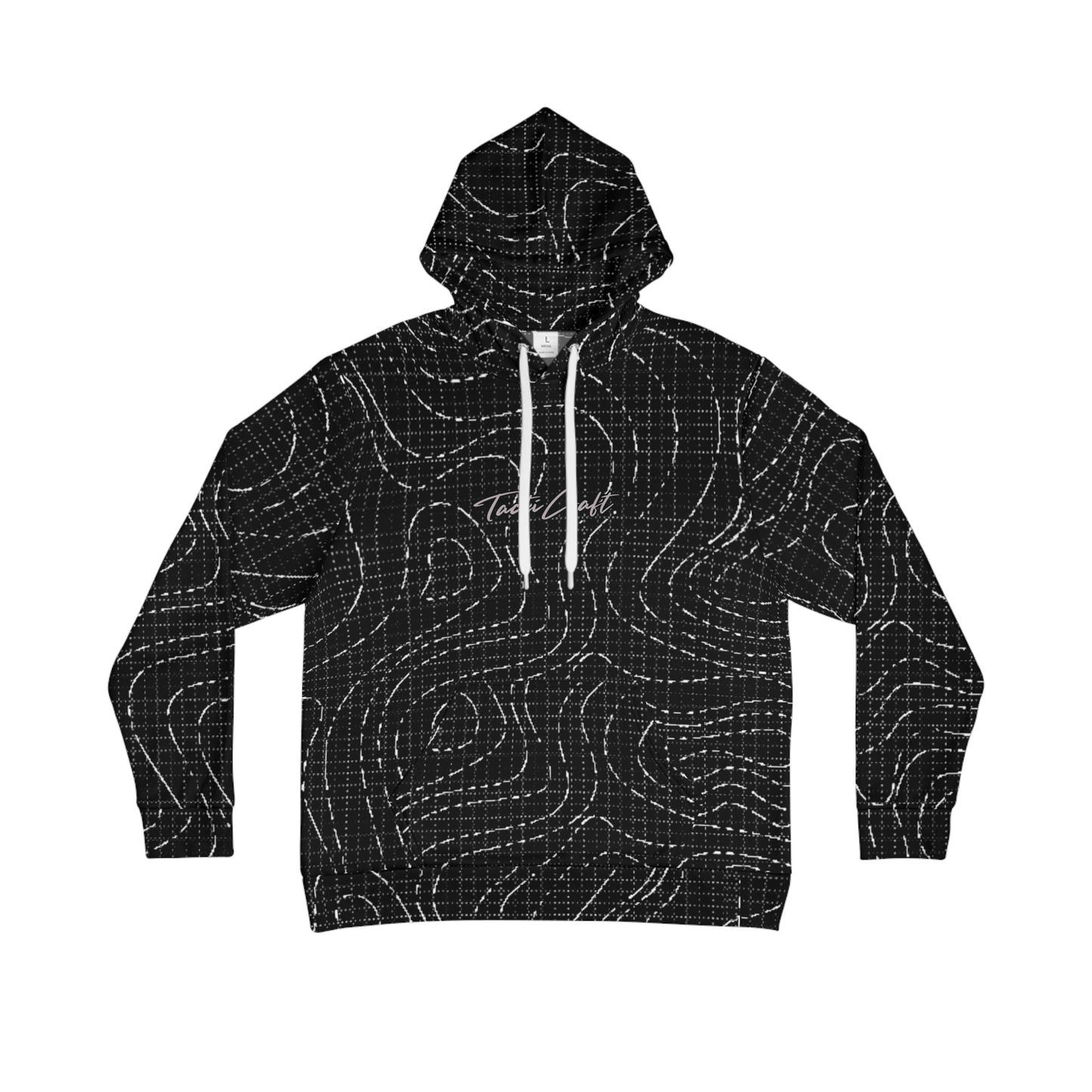 TactiCraft Topo Camo Grid Lines Men's Hoodie (AOP)
