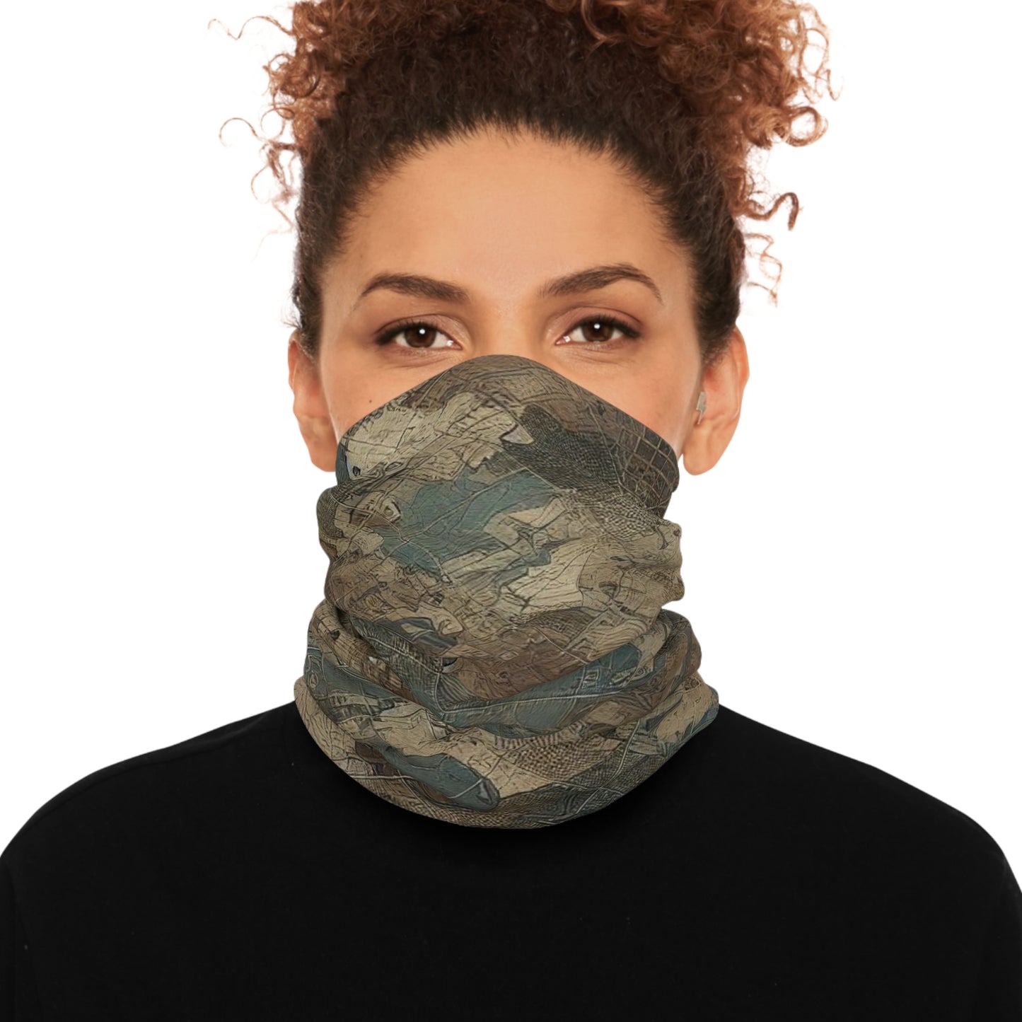 Seek First Outdoors Blotchy Topo Camo Tube Scarf