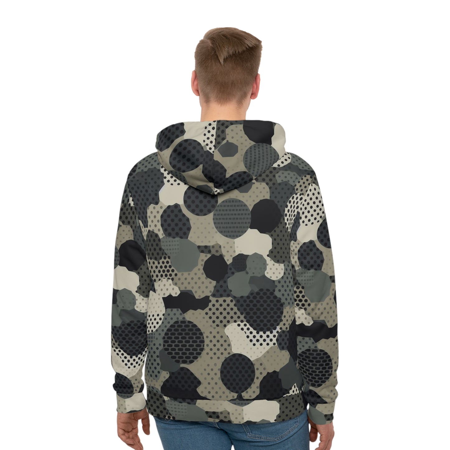 TactiCraft Digital Dots Camo Men's Hoodie (AOP)