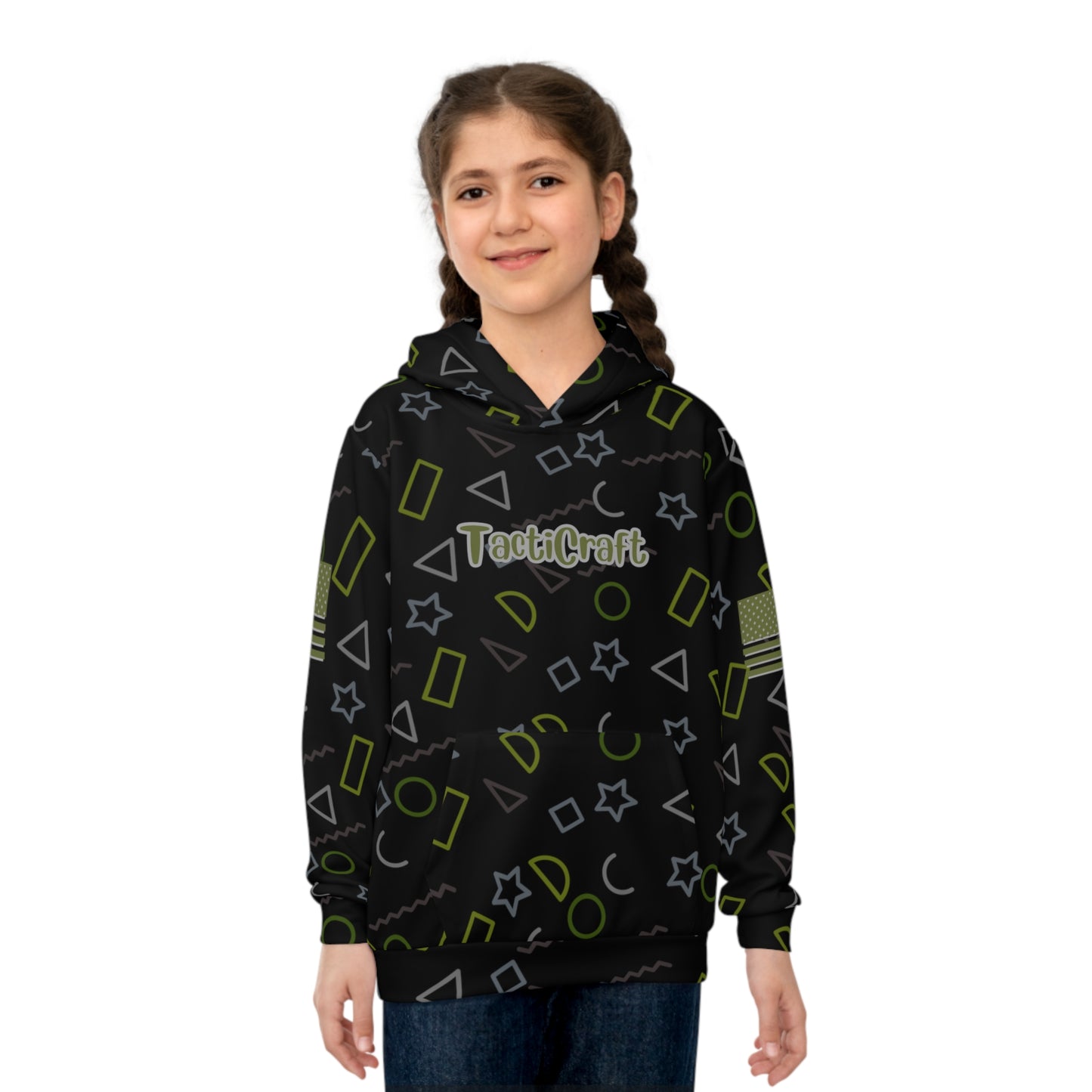 TactiCraft Subdued Party Confetti Children's Hoodie (AOP)