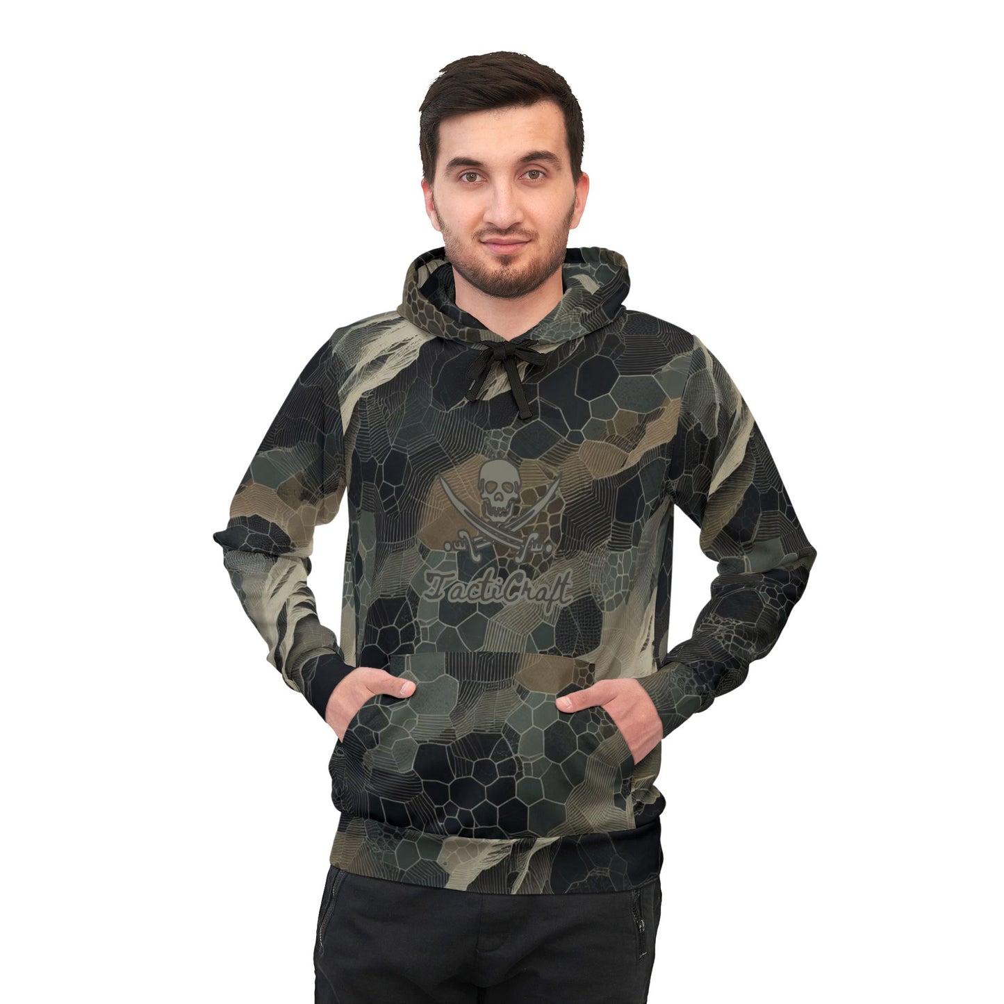 TactiCraft Ripping Honeycomb camouflage Athletic Hoodie (AOP)