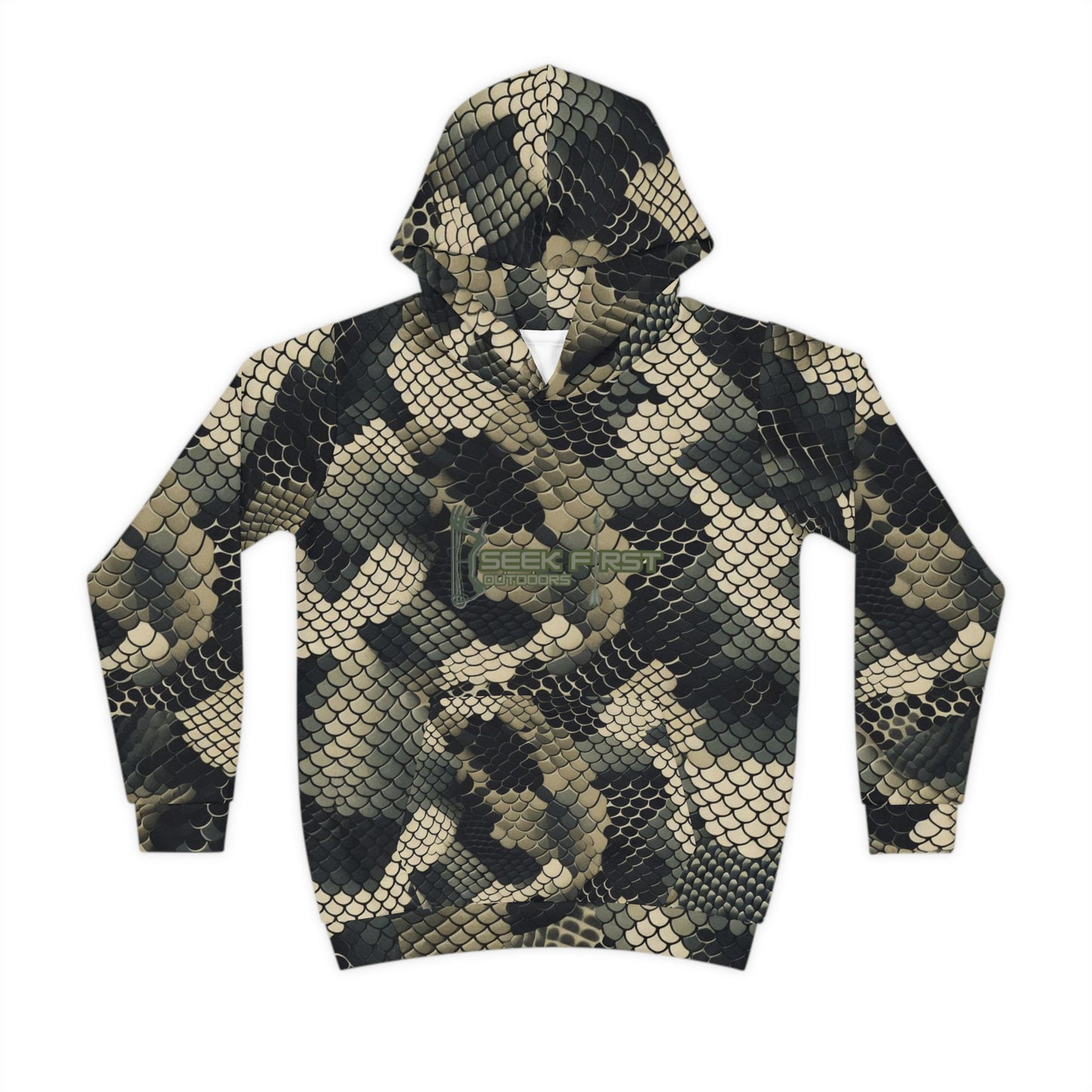 Seek First Outdoors Copperhead Camo Children's Hoodie (AOP)